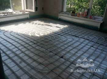 Укладка теплого пола