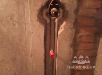 Уст. смесителя скрытого монтажа.