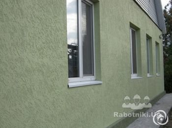 Фасад - утеплювач пінопласт з "короїдом"+покраска