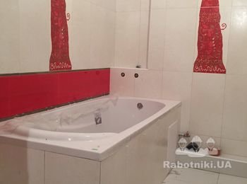 Ванная комната согласно дизайнерскому решению Заказчика.