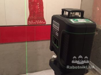 Ванная комната согласно дизайнерскому решению Заказчика.