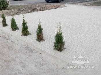 укладка фем плитки со спуском