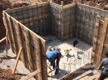 установка опалубки підвального приміщення ,,погріб,,