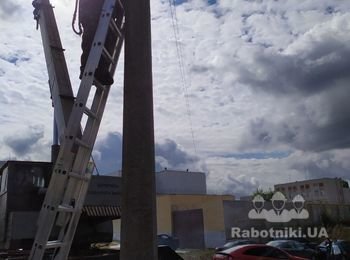 Монтаж ВОЛС по опорам