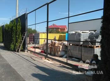 Откатные ворота.