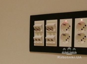 Блок розеток под ТВ