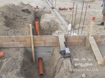 Закладка каналізаціїї