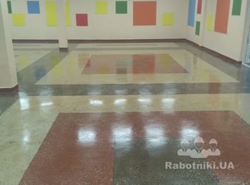 Полимерное покрытие "Без пыли". Полимерное покрытие бетонных полов, обеспыливание. Делается для складов, производственных и бытовых помещений. Применяется для обеспыливания бетонных поверхностей.