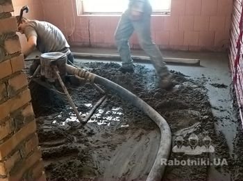 Влаштування машинної стяжки в приватному будинку в КМ Белгравія (с. Дмитрівка)