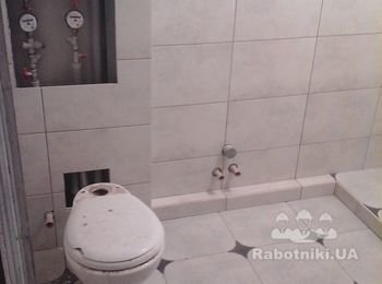Плиточные роботы ванная комната