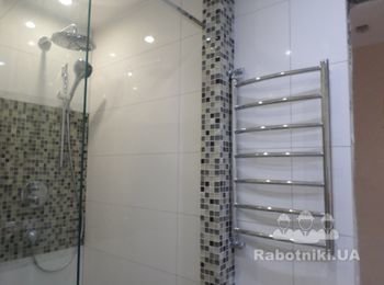 установка полотенцесушителей
