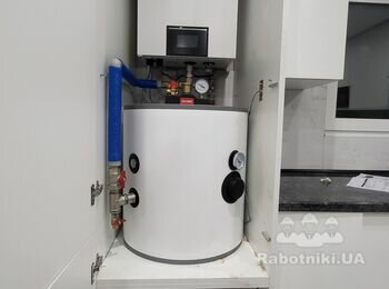Монтаж теплового насоса і буферної ємності