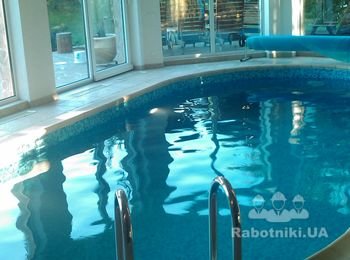 Овальный бассейн скиммерного типа 7,5Х3,5