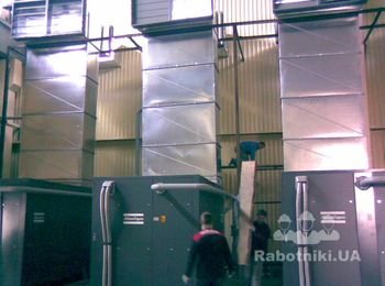 монтаж технологической вентиляции промышленных компрессоров