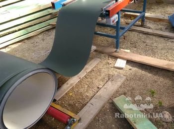 Прокатка кровельных картин на объекте