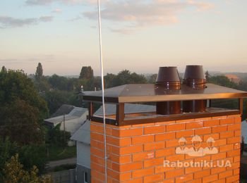 молниезащита частного дома в Днепропетровской обл.