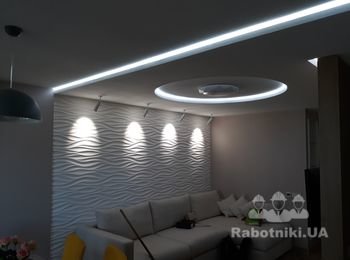 LED подсветка коробов и монтаж светильнков