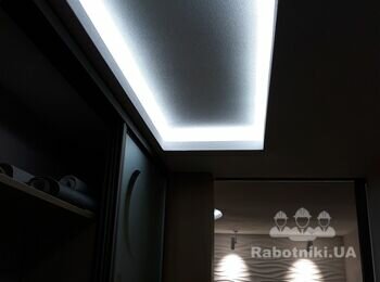 подсветка ниши потолка LED лентой