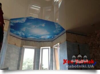 Натяжной потолок  с фотопечатью