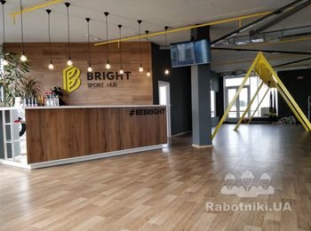 Проведен комплексный ремонт в коммерческом помещении в спортзале "Bright Sport Hub" в г. Бровары.