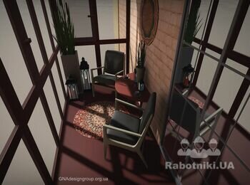 Дизайн на балконі, 3д візуалізація
GNAdesigngroup.org.ua