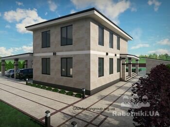 Будинок - фасад з травертину https://gnadesigngroup.org.ua
