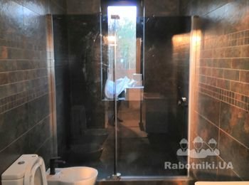 Санузел с подиумом под душевую кабину
