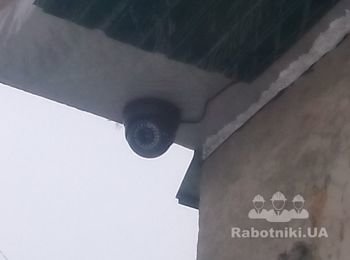 Камера видеонаблюдения уличная купольная серая