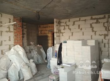 Монтаж внутренних перегородок из газоблока