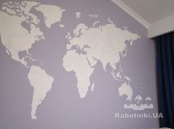 Трафарет “Карта мира”