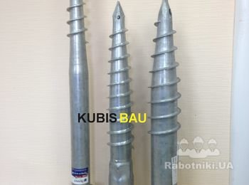 Сваи имеют различную длину и различные фланцы для удобства монтажа систем и материалов. Больше подробностей на сайте Kubisbau.com.ua
