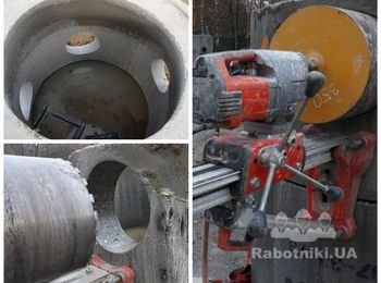 Алмазное Сверление - железобетонные кольца 350мм
