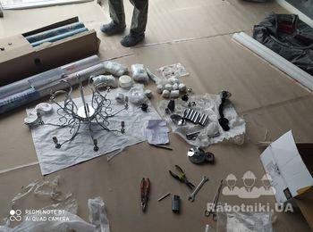 Сборка люстры сан-узел