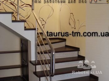 Огородження та перила у приватні будинки під дерев'яні ступені від TAURUS.com.ua
+380980242448