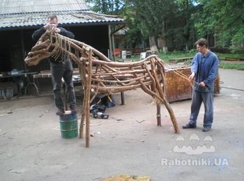 Пример изготовления деревянной скульптуры