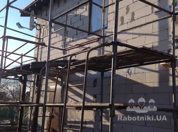 Дом газоблок, утеплитель АЭРОК ЭНЕРЖИ