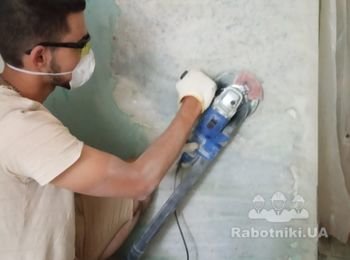 снятие старого лакокрасочного покрытия с бетонной поверхности