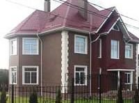 Дом утеплен термопанелями ,  имитация кирпичной кладки с плиткой Клинкер.