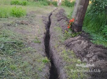 траншея под воду