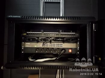 Монтаж серверного шкафа та мережевих комунікацій