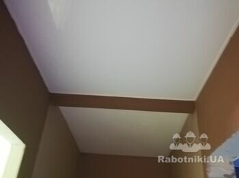 Коридор: гипсовый потолок+натяжной