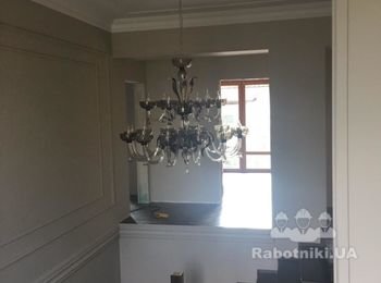 Лифт подъемник для люстры в доме пос. Петропавловская Борщаговка