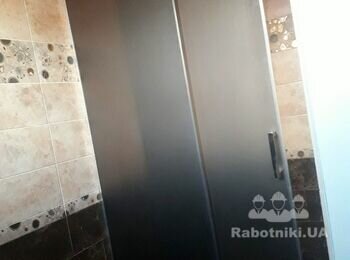 Душевая кабина - прямая раздвижная из закаленного стекла