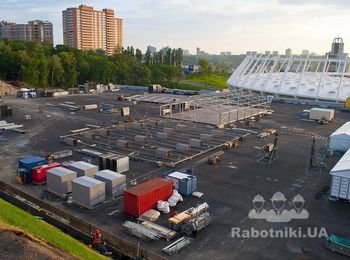Строительство зона гостеприимства для ЕВРО 2012