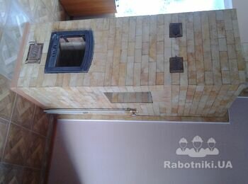 печь с водяным контуром для обогрева теплых полов.