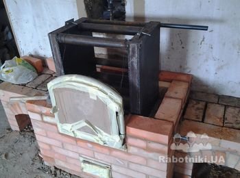 монтаж водяного контура в топку камино-печи.