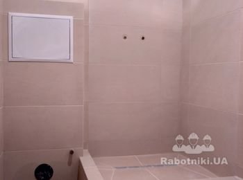 санузелс душевым поддоном ПОСЛЕ