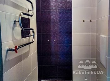санузел с радиусным поддоном ПОСЛЕ