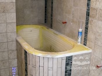 ванна вставки из натурального камня