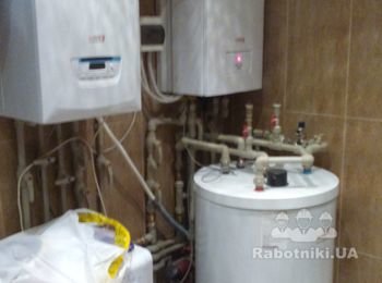 В связке установлены 2 котла: газовый Protherm Рысь и электрический Protherm Скат. Работаю на систему отопления и нагрев бойлера косвенного нагрева